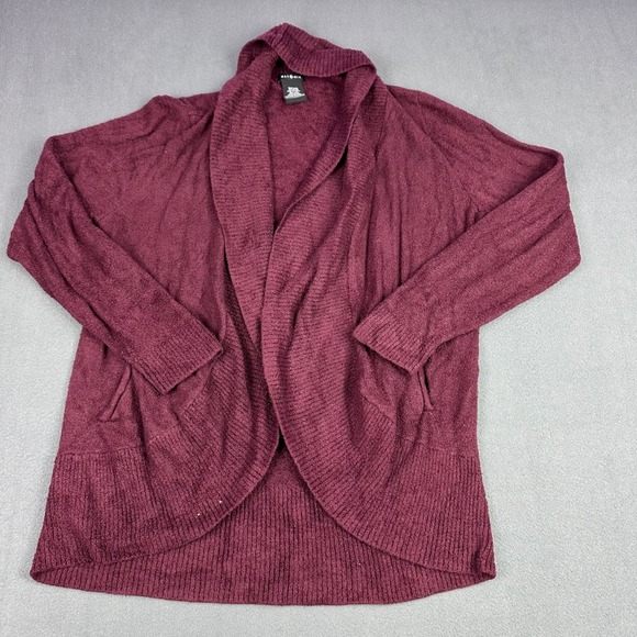 Max & Mia Sweaters - Max & Mia Womens XXL Burgundy Open Front Shawl Collar Knit Cardigan XS7645US/0M